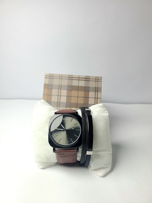 Elegant Square Watch With Free Bracelet