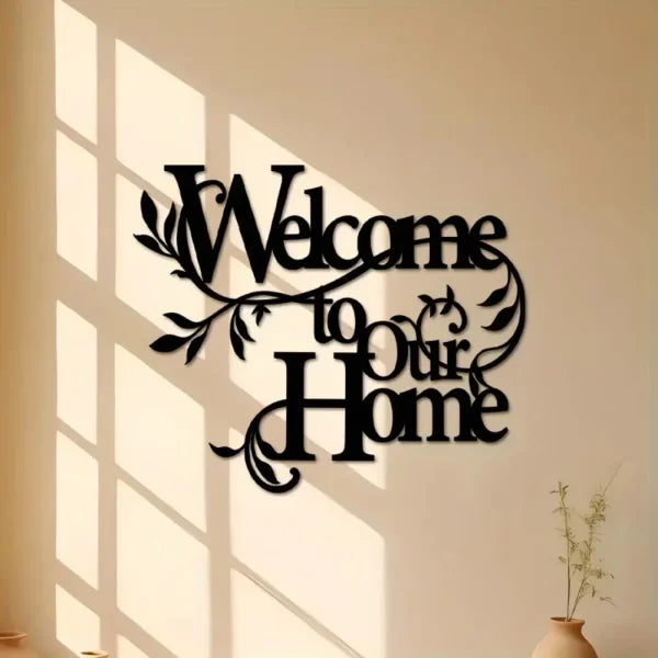 Home Decor Welcome To Our Home Wall Sign Wooden Wall Art