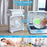 Portable Air Conditioner Fan: Usb Electric Fan With Led Night Light, Fine Mist Water, And Humidifier Function | Led Night Light Water Mist – 10inch (random Color)